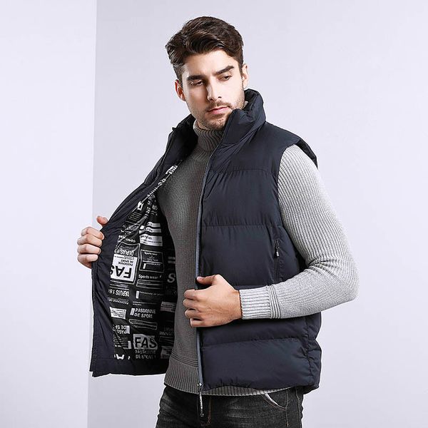 fashion men vests stand collar sleeveless jackets sport style mens casual vest mens clothing asian size -5xl, Black;white
fashion men vests stand collar sleeveless jackets sport style mens casual vest mens clothing asian size -5xl, Black;white