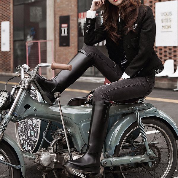 boots women black genuine leather knee thick flat bottom side zipper women's fashion knight winter shoes 2021
boots women black genuine leather knee thick flat bottom side zipper women's fashion knight winter shoes 2021