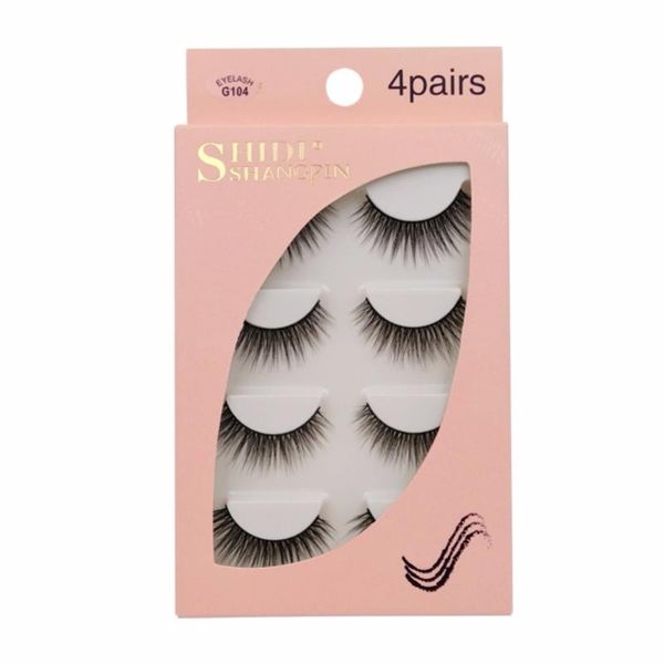 4 pairs mink false eyelashes slender curl 3d mink hair false lashes seamless grafting fake eyelashes makeup
4 pairs mink false eyelashes slender curl 3d mink hair false lashes seamless grafting fake eyelashes makeup