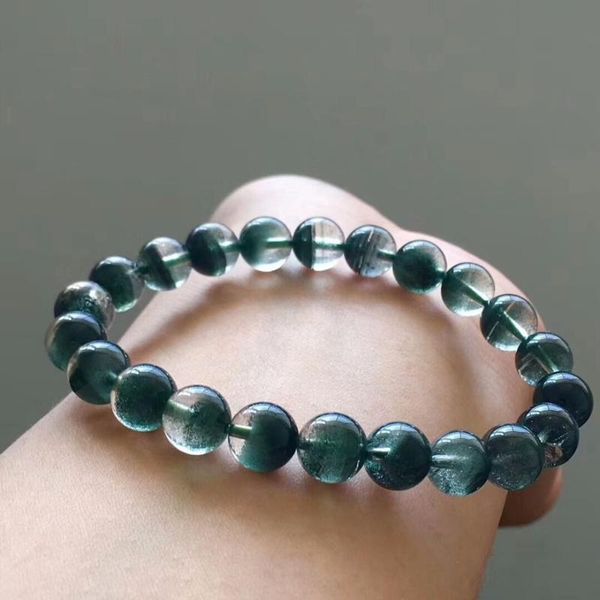 natural green phantom quartz crystal wealthy round beads bracelets women men stretch healing crystal phantom bangle, Black
natural green phantom quartz crystal wealthy round beads bracelets women men stretch healing crystal phantom bangle, Black