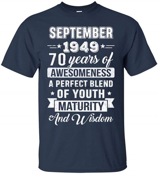 vintage awesome september 1949 70th birthday gift t shirt men women short sleeve tee outdoor wear tee shirt
vintage awesome september 1949 70th birthday gift t shirt men women short sleeve tee outdoor wear tee shirt