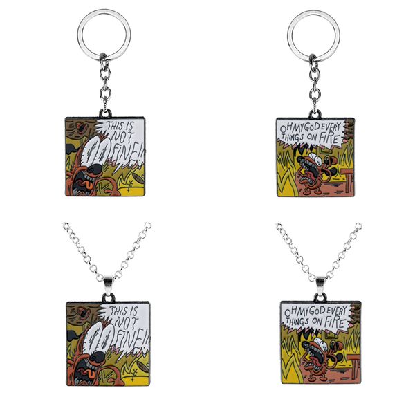 pendant necklaces anime cartoon cute everything on fire this is not fine metal enamel for kids children women/men gift, Silver
pendant necklaces anime cartoon cute everything on fire this is not fine metal enamel for kids children women/men gift, Silver
