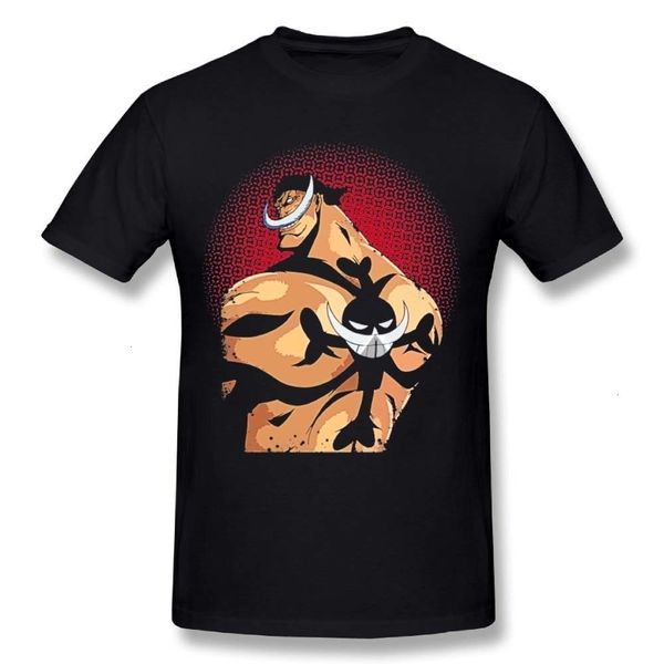 hkfz o-neck male strong whitebeard t-shirts one piece anime t shirt custom cotton tees