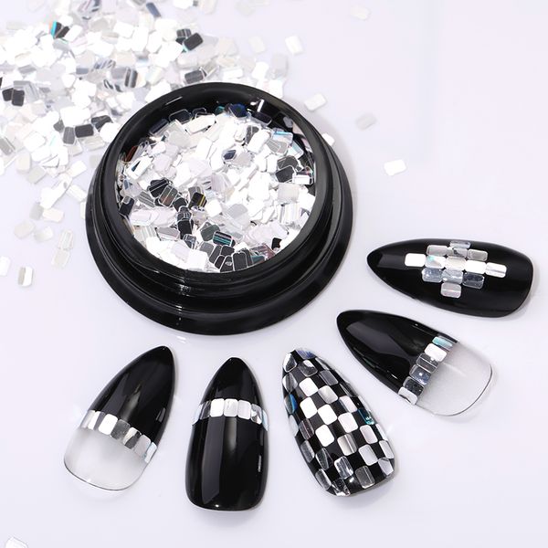 1 box silver holographics nail glitter powder sequins colorful nail flakes sticker 3d diy sliders dust art decorations, Silver;gold
1 box silver holographics nail glitter powder sequins colorful nail flakes sticker 3d diy sliders dust art decorations, Silver;gold