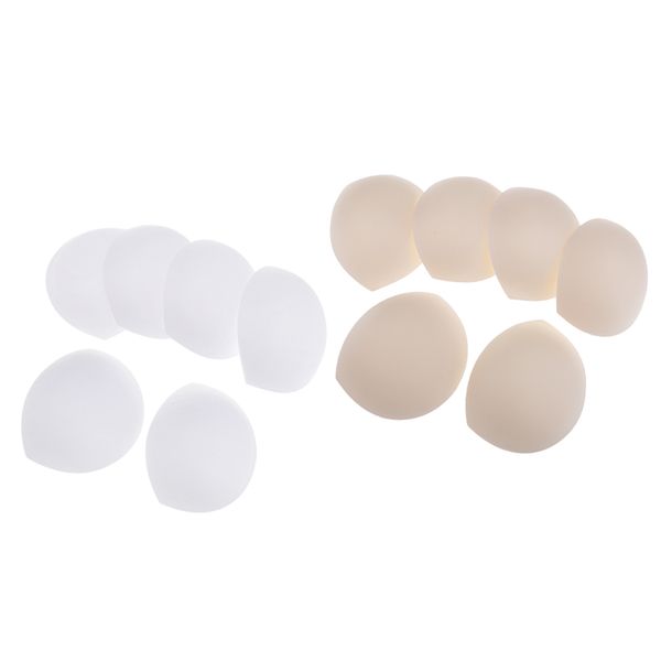 6 pairs removable foam inserts breast bra pads push up bust bikini swimwear, Black;white
6 pairs removable foam inserts breast bra pads push up bust bikini swimwear, Black;white