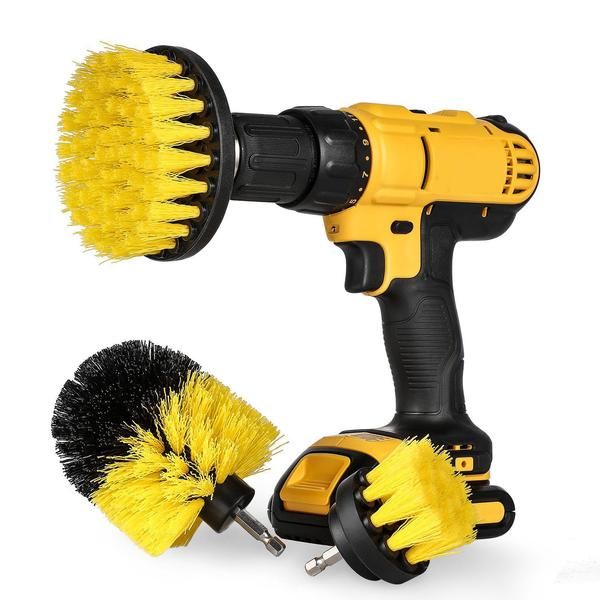 cleaning brushes 3pcs power scrubber brush set drill for bathroom cordless attachment kit 
cleaning brushes 3pcs power scrubber brush set drill for bathroom cordless attachment kit