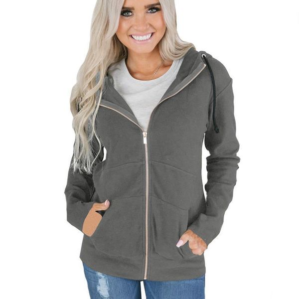 autumn winter zipper up hoodies sweatshirts new casual loose solid cotton hoodies women sweatshirts 2020 sleeve hooded hoodies, Black
autumn winter zipper up hoodies sweatshirts new casual loose solid cotton hoodies women sweatshirts 2020 sleeve hooded hoodies, Black