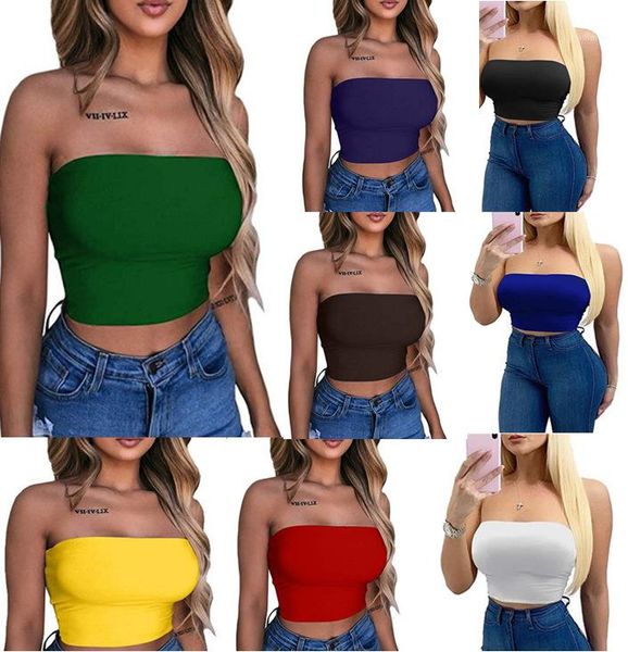 yoga 8 colors skinny women camis casual designer strapless solid color womens tanks summer, White
yoga 8 colors skinny women camis casual designer strapless solid color womens tanks summer, White