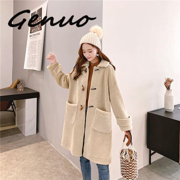 women's fur & faux genuo 2021 autumn winter warm soft buttons coat women jacket female plush overcoat casual outerwear wholesale, Black
women's fur & faux genuo 2021 autumn winter warm soft buttons coat women jacket female plush overcoat casual outerwear wholesale, Black