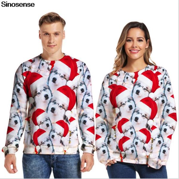 3d funny dog printed novelty christmas sweater pullover xmas ugly christmas jumpers men women holiday crewneck sweatshirt, White;black
3d funny dog printed novelty christmas sweater pullover xmas ugly christmas jumpers men women holiday crewneck sweatshirt, White;black
