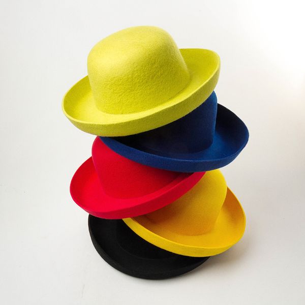 stingy brim hats european american spring summer retro dome curling big woolen hat travel shopping fashion modeling felt, Blue;gray
stingy brim hats european american spring summer retro dome curling big woolen hat travel shopping fashion modeling felt, Blue;gray