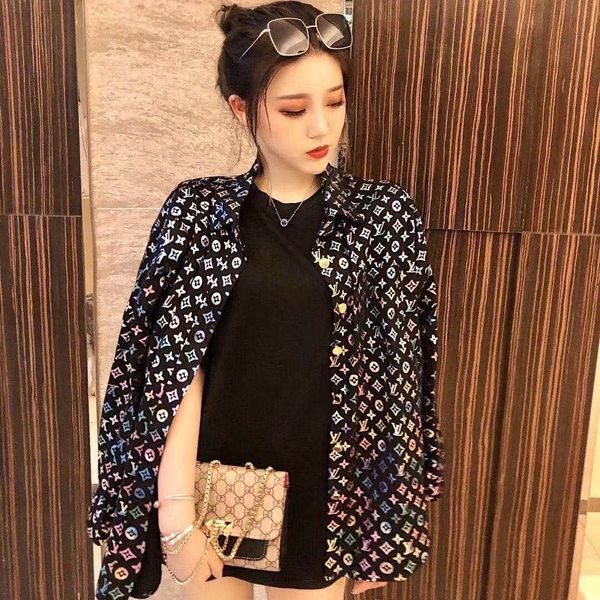 2020 design high-quality web celebrity quick hand design sense of minority shirt summer laser dazzle print denim cardigan jacket, White
2020 design high-quality web celebrity quick hand design sense of minority shirt summer laser dazzle print denim cardigan jacket, White