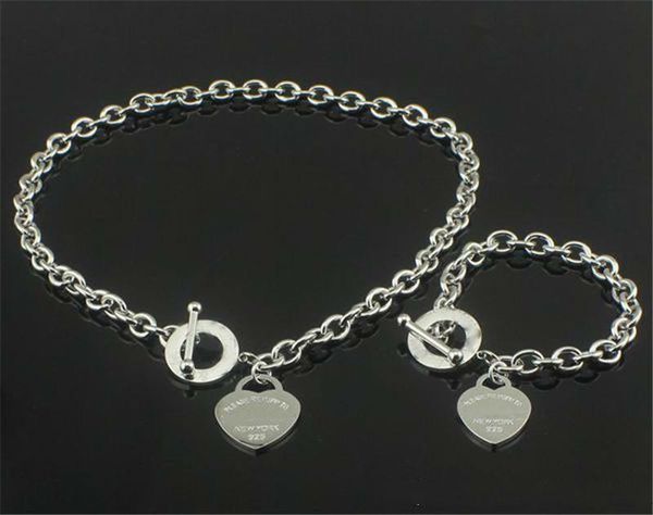birthday christmas gift t 925 silver love necklace+bracelet set wedding statement jewelry heart pendant necklaces bangle sets 2 in 1
birthday christmas gift t 925 silver love necklace+bracelet set wedding statement jewelry heart pendant necklaces bangle sets 2 in 1