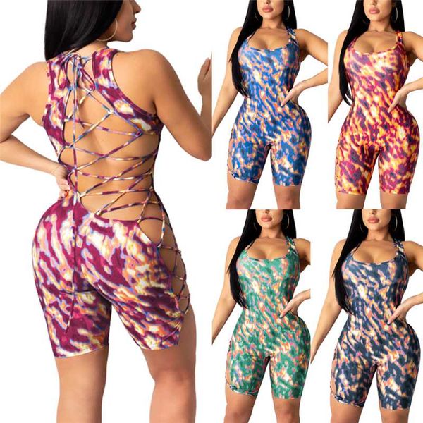 women's jumpsuits & rompers 2021 women camouflage backless hollow out skinny jumpsuit romper summer sleeveless print lace-up bandage ov, Black;white
women's jumpsuits & rompers 2021 women camouflage backless hollow out skinny jumpsuit romper summer sleeveless print lace-up bandage ov, Black;white