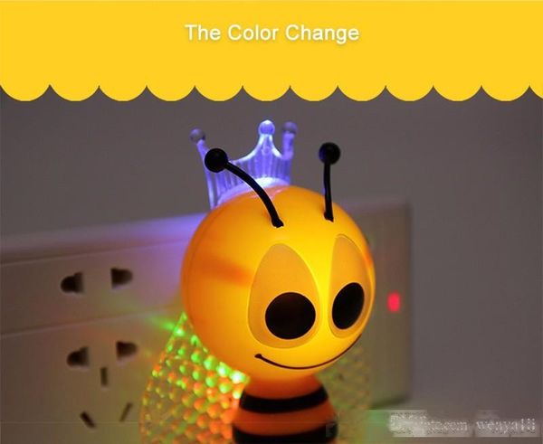 wholesale hipping lovely cartoon bee shape led night light, for baby kids gift bedroom lamp for enfant house eu plug led cute wall lamp
wholesale hipping lovely cartoon bee shape led night light, for baby kids gift bedroom lamp for enfant house eu plug led cute wall lamp