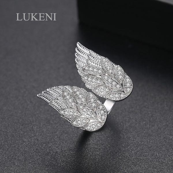 роскошные ювелирные изделия белого цвета micro асфальтовая кубический циркон мода крыло-образный регулируемый открытое кольцо для женщин пар, Golden;silver 
роскошные ювелирные изделия белого цвета micro асфальтовая кубический циркон мода крыло-образный регулируемый открытое кольцо для женщин пар, Golden;silver