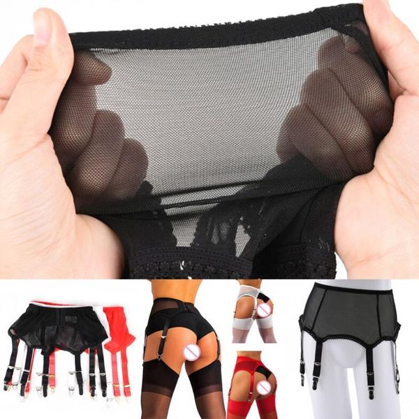 women's panties female 6 wide straps garter belt luxury power mesh suspender black white red for women 3 colors, Black;pink
women's panties female 6 wide straps garter belt luxury power mesh suspender black white red for women 3 colors, Black;pink