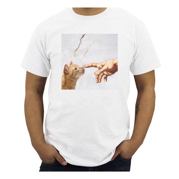 summer new casual fashion big size cartoon art spoof fun tees print short-sleeved michelangel cute cat loose men t-shirt
summer new casual fashion big size cartoon art spoof fun tees print short-sleeved michelangel cute cat loose men t-shirt