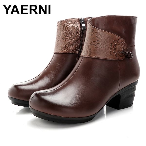 yaerni2020 fashion casual geauine lerther plush boots mid heel ankle boots round toe zippers winter ladies shoes plus size 41, Black
yaerni2020 fashion casual geauine lerther plush boots mid heel ankle boots round toe zippers winter ladies shoes plus size 41, Black