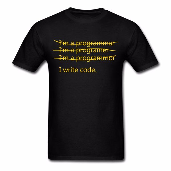 2019 t shirt mens summer style 100 % cotton tshirt programmer i write code custom tee shirt
2019 t shirt mens summer style 100 % cotton tshirt programmer i write code custom tee shirt