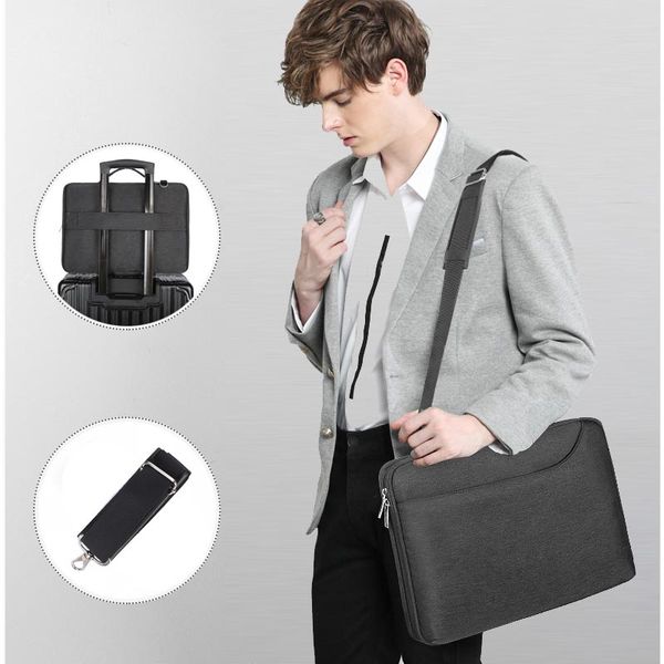 men business 15 inch lapbag large capacity thin light shoulder bag waterproof travel briefcase
men business 15 inch lapbag large capacity thin light shoulder bag waterproof travel briefcase