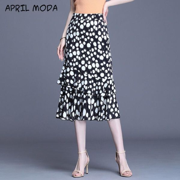 skirts floral dot chiffon skirt knee length preppy style 2021 summer ruffles empire woman asymmetry womens clothing jupe femme, Black
skirts floral dot chiffon skirt knee length preppy style 2021 summer ruffles empire woman asymmetry womens clothing jupe femme, Black