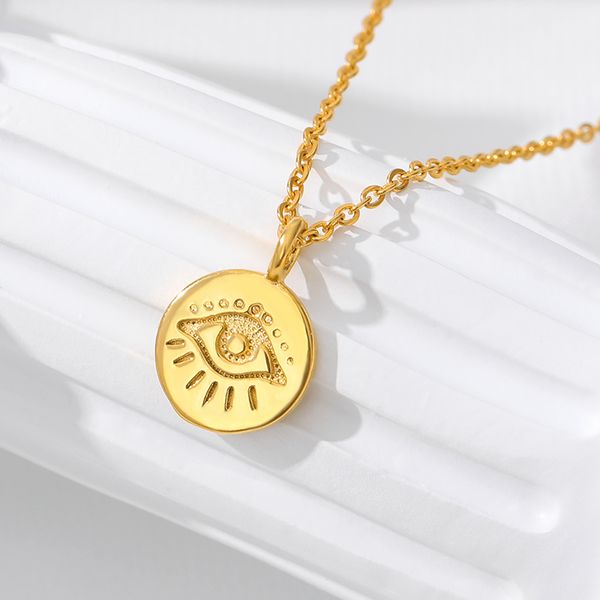 pendant necklaces stainless steele dropship necklace for women round jewelry gift collares gold color chain egyptian eye of horus, Silver
pendant necklaces stainless steele dropship necklace for women round jewelry gift collares gold color chain egyptian eye of horus, Silver