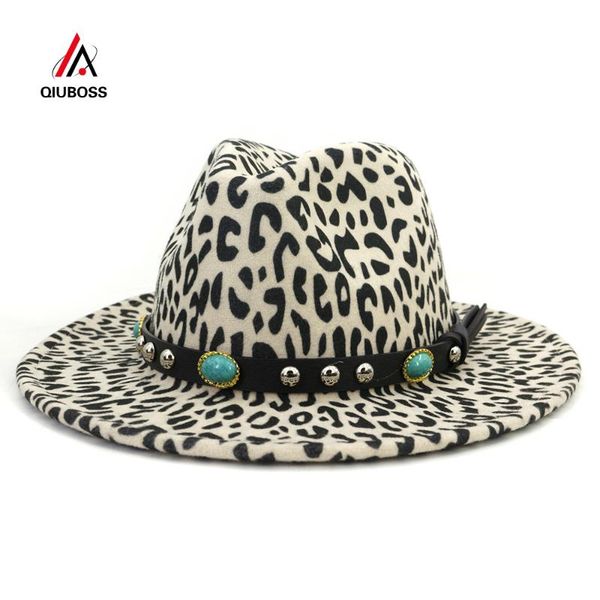 stingy brim hats fashion european style womens wool fedora with turquoise leather band wide leopard print jazz felt hat, Blue;gray
stingy brim hats fashion european style womens wool fedora with turquoise leather band wide leopard print jazz felt hat, Blue;gray