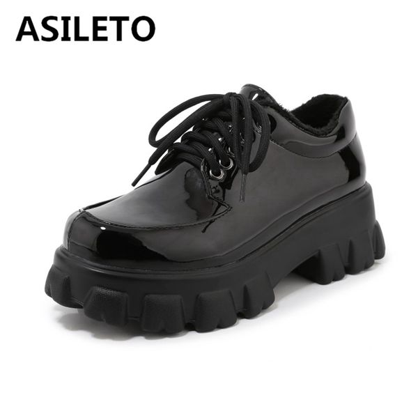 asileto woman winter novelty warm flats round toe thick bottom patent leather cross-tied platforms size 32-46 black casual s1772
asileto woman winter novelty warm flats round toe thick bottom patent leather cross-tied platforms size 32-46 black casual s1772