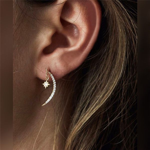 stud pinksee 2021 vintage fashion moon star earrings women girls bohemian crystal geometric ear jewelry party accessories, Golden;silver
stud pinksee 2021 vintage fashion moon star earrings women girls bohemian crystal geometric ear jewelry party accessories, Golden;silver