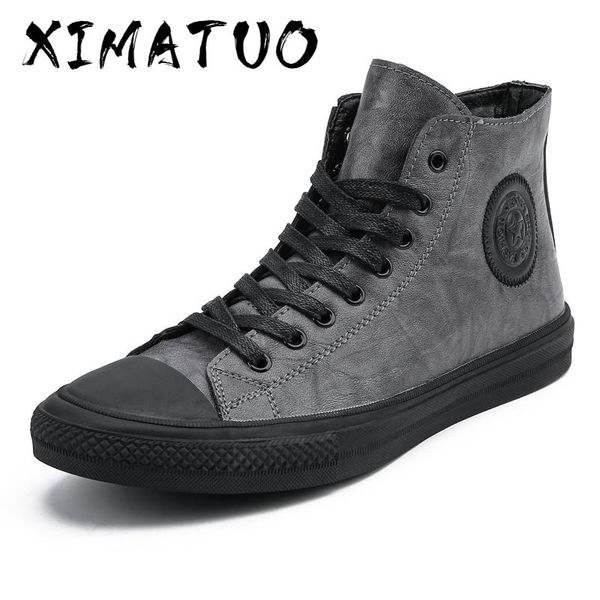 2020 men shoes leather fashion high male boots mens casual sneakers waterproof lace up flats solid shoes, Black
2020 men shoes leather fashion high male boots mens casual sneakers waterproof lace up flats solid shoes, Black