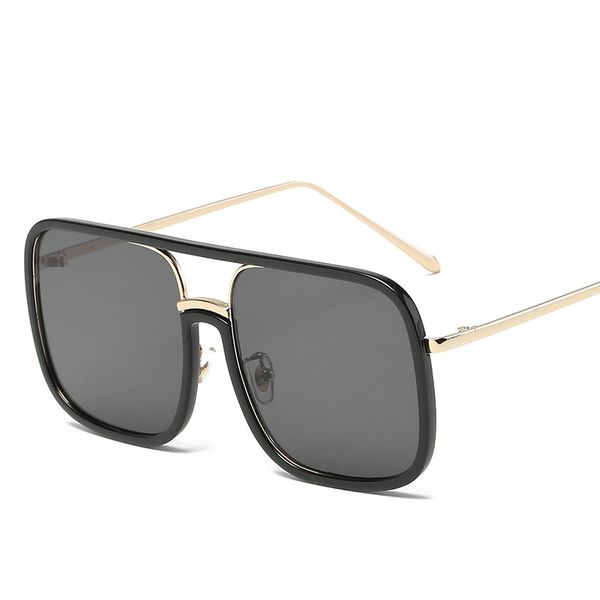 new square star same style sunglasses flat mirror personality parent-child big frame round face sunglasses 7088, White;black
new square star same style sunglasses flat mirror personality parent-child big frame round face sunglasses 7088, White;black