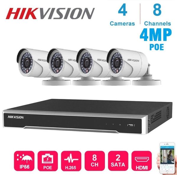 4kh.265 network poe nvr video recorder 8-ch hikvision with 4pcs 4mp waterproof ip camera night vision cctv security system kit
4kh.265 network poe nvr video recorder 8-ch hikvision with 4pcs 4mp waterproof ip camera night vision cctv security system kit