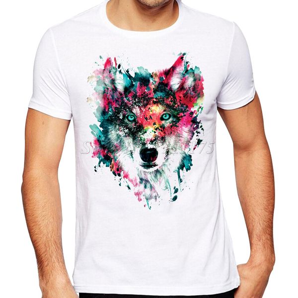 2019 summer fashion colorful wolf printed t shirt men's cool design custom hipster tees
2019 summer fashion colorful wolf printed t shirt men's cool design custom hipster tees