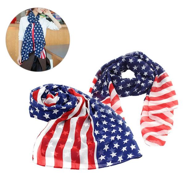 2pcs fashion all-match creative american flag sunscreen capes chiffon scarfs thin scarves long shawls for girls women ladies, Blue;gray
2pcs fashion all-match creative american flag sunscreen capes chiffon scarfs thin scarves long shawls for girls women ladies, Blue;gray