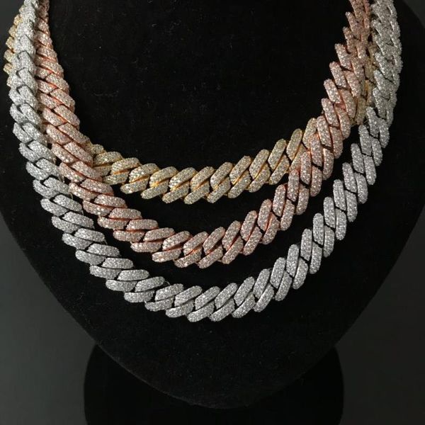 new arrival prong sharp cuban chain miami chain, Silver 
new arrival prong sharp cuban chain miami chain, Silver