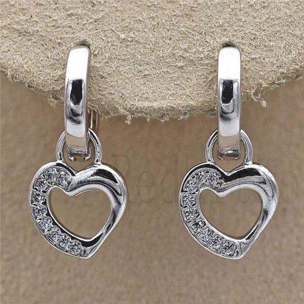 cute new drop earrings heart shape earring with zircon trendy jewelry for women's earrings wedding anniversary accessories, Silver
cute new drop earrings heart shape earring with zircon trendy jewelry for women's earrings wedding anniversary accessories, Silver