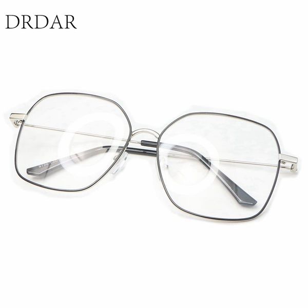 metal polygon large square eyeglasses frames women's men fashion ins style optical frame size 63-16-143, Black
metal polygon large square eyeglasses frames women's men fashion ins style optical frame size 63-16-143, Black