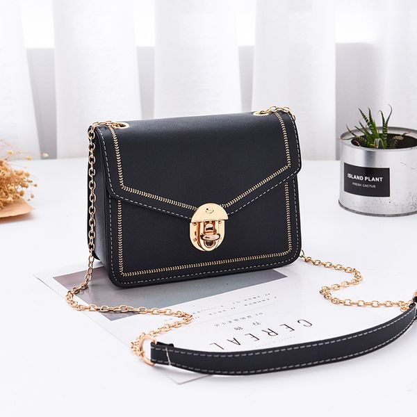 bag female 2020 summer new women's bag shoulder messenger chain fashion lock hit color small square
bag female 2020 summer new women's bag shoulder messenger chain fashion lock hit color small square