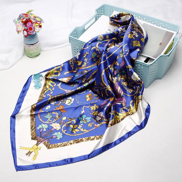 scarves 90*90cm women silk scarf fashion chain print square head lady shawls foulard satin hijab, Blue;gray
scarves 90*90cm women silk scarf fashion chain print square head lady shawls foulard satin hijab, Blue;gray