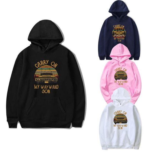 carry on my wayward son hoodies sweatshirts men women 15 years anniversary supernatural streetwear hip hop hoody korean clothes, Black
carry on my wayward son hoodies sweatshirts men women 15 years anniversary supernatural streetwear hip hop hoody korean clothes, Black