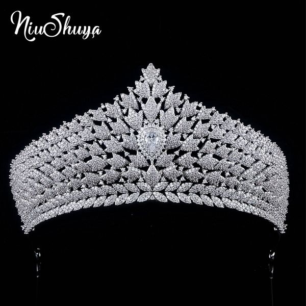 niushuya princess crown wedding accessories head jewelry hair tiaras full zircon crystal bridal headpiece for wedding prom party, Golden;silver
niushuya princess crown wedding accessories head jewelry hair tiaras full zircon crystal bridal headpiece for wedding prom party, Golden;silver