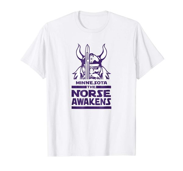 2019 fashion men t shirt minnesota the norse awakens t shirt 100% cotton