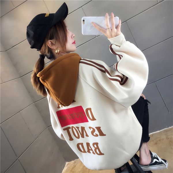 winter casual fleece long sleeves women hoody sweatshirt printed letter stripe harajuku lady fashion stripe pullover female 2020, Black
winter casual fleece long sleeves women hoody sweatshirt printed letter stripe harajuku lady fashion stripe pullover female 2020, Black