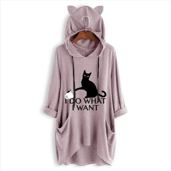 new kawaii cartoon cat ears hooded sweatshirt women long sleeve tunic hoodies drop shipping good quality, Black
new kawaii cartoon cat ears hooded sweatshirt women long sleeve tunic hoodies drop shipping good quality, Black