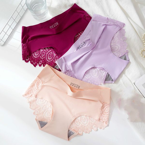 women's panties 2021 luxury lace inner underwear hollow breathable seamless nylon cotton mid-waist, Black;pink
women's panties 2021 luxury lace inner underwear hollow breathable seamless nylon cotton mid-waist, Black;pink