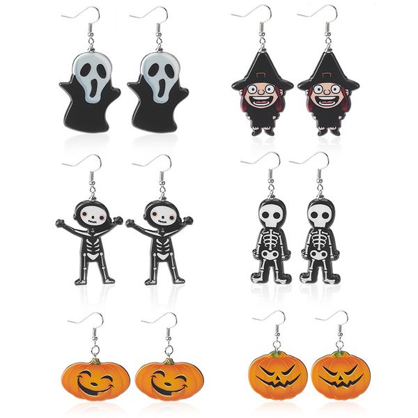 dangle & chandelier halloween ghost skull witch grimace pumpkin drop earring exaggerated creative wacky personality earrings2021 fashion jew, Silver
dangle & chandelier halloween ghost skull witch grimace pumpkin drop earring exaggerated creative wacky personality earrings2021 fashion jew, Silver