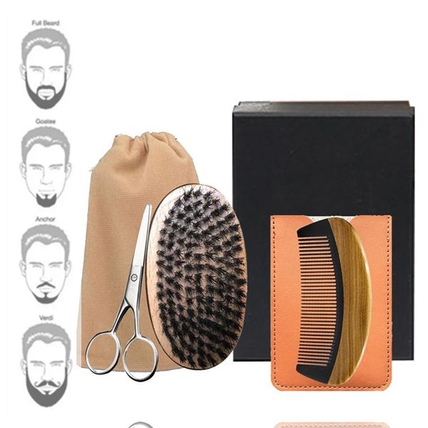 Classic 5in1 Boar Bristle Beard Brush, Horn Wood Comb & Mustache Scissor Box Set Men Facial Care Makeup Hair Care Styling Grooming Trimming
Classic 5in1 Boar Bristle Beard Brush, Horn Wood Comb & Mustache Scissor Box Set Men Facial Care Makeup Hair Care Styling Grooming Trimming