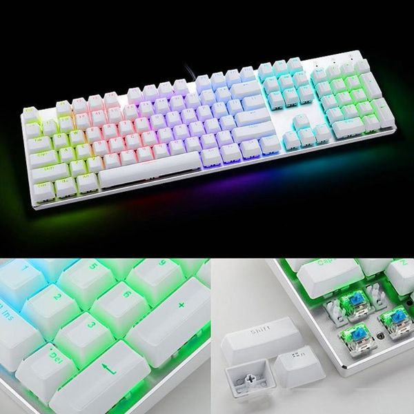 104pcs durable home keycap transparent waterproof crystal edge design computer practical removal accessory low profile ergonomic
104pcs durable home keycap transparent waterproof crystal edge design computer practical removal accessory low profile ergonomic
