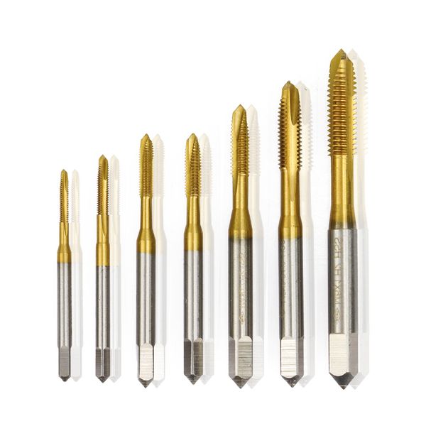 1pc m2/m2.5/m3/m3.5/m4/m5/m6 titanium coated hand tap hss metric straight flute thread screw tap
1pc m2/m2.5/m3/m3.5/m4/m5/m6 titanium coated hand tap hss metric straight flute thread screw tap